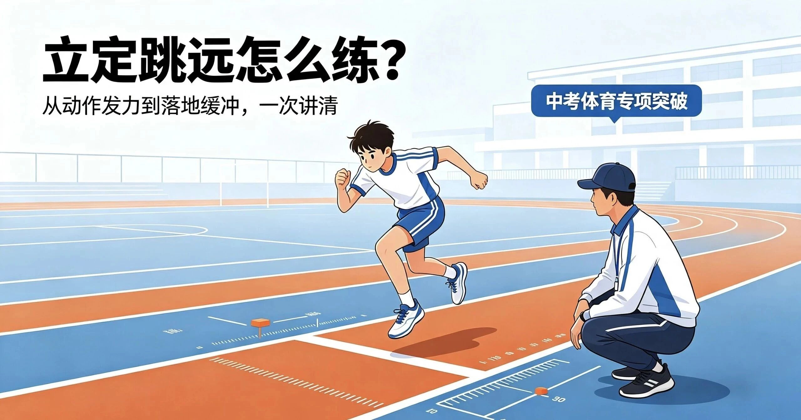 立定跳远怎么练？中考体育提分重点看3点
